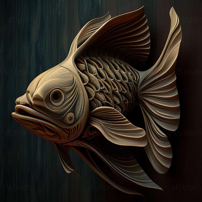 3D model Loricarihty fish (STL)